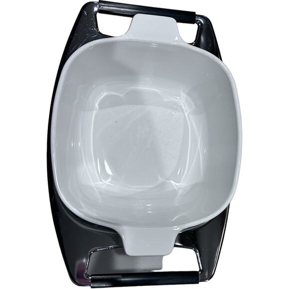 NEW! Vintage Corning Ware Royal Buffet Chrome with Black Casserole Warming Stand - Picture 5 of 8